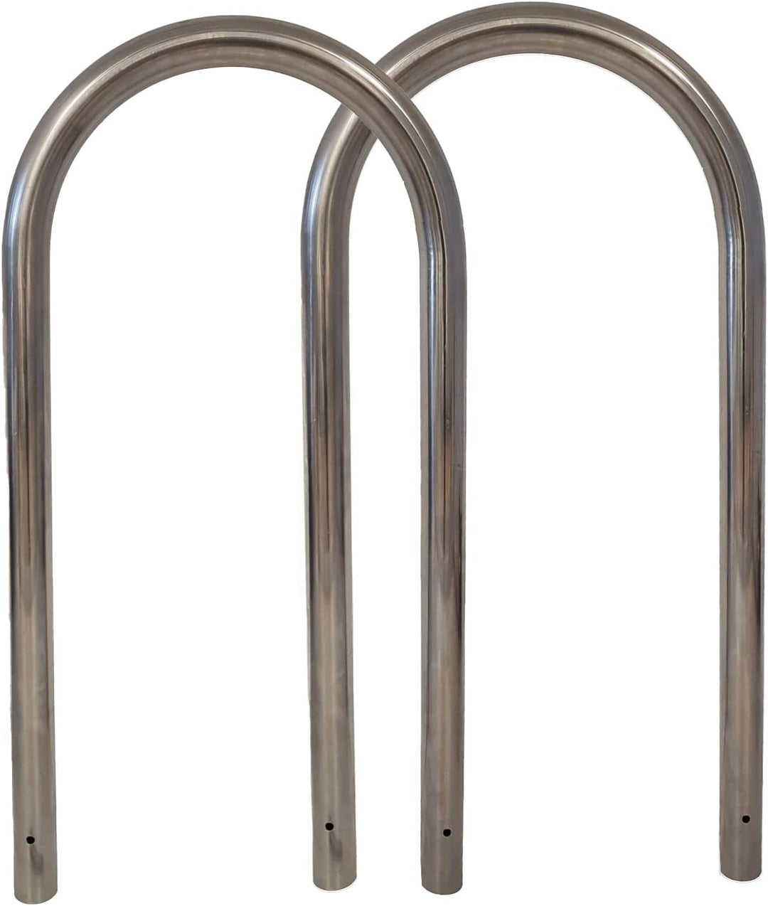 TRUTZHOLM 2X Fahrradanlehnbügel Edelstahl 115x58 cm HxB Ø 60mm Fahrradständer Anlehnbügel Anlehnstän