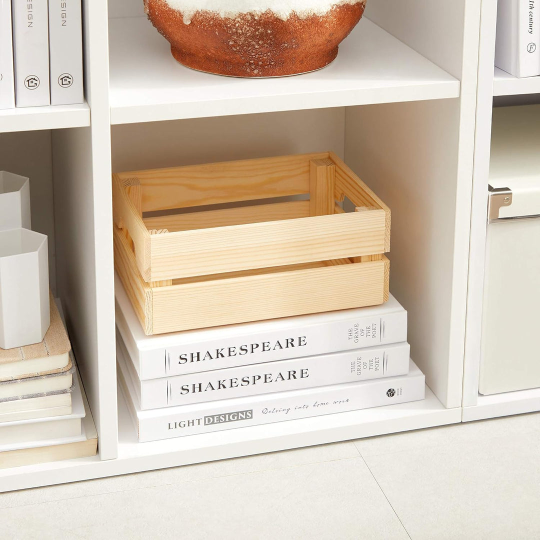VASAGLE Bücherschrank, Bücherregal, mit 6 Fächern, Büroregal, Würfelregal, Standregal, für Wohnzimme