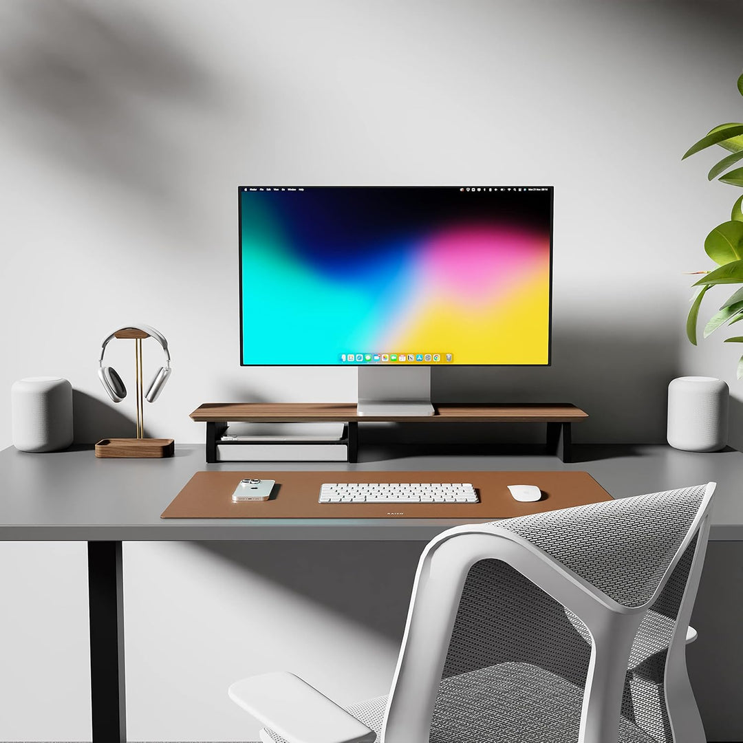 Raico Schreibtischablage mit Fächern, Kork & Aluminium, Auffangbehälter, Stiftablage, geholte Altern