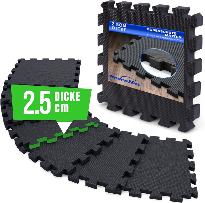 BodenMax Bodenschutzmatte Sportmatte Puzzlematte Fitnessmatte rutschfest Bodenschutz Pool Unterlegma