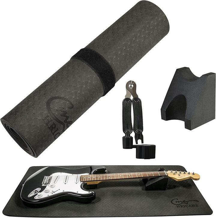 Hricane Gitarre Arbeitsmatte Kit + Gitarrenhalskissen Gitarrenbauer Werkzeug + Gitarren Saitenwechse