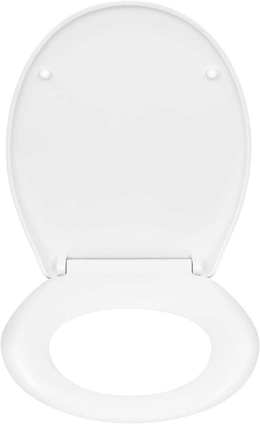 WOLTU Toilettendeckel, WC Sitz mit Absenkautomatik, Quick Release Funktion Klobrille, Kunststoff, Fa