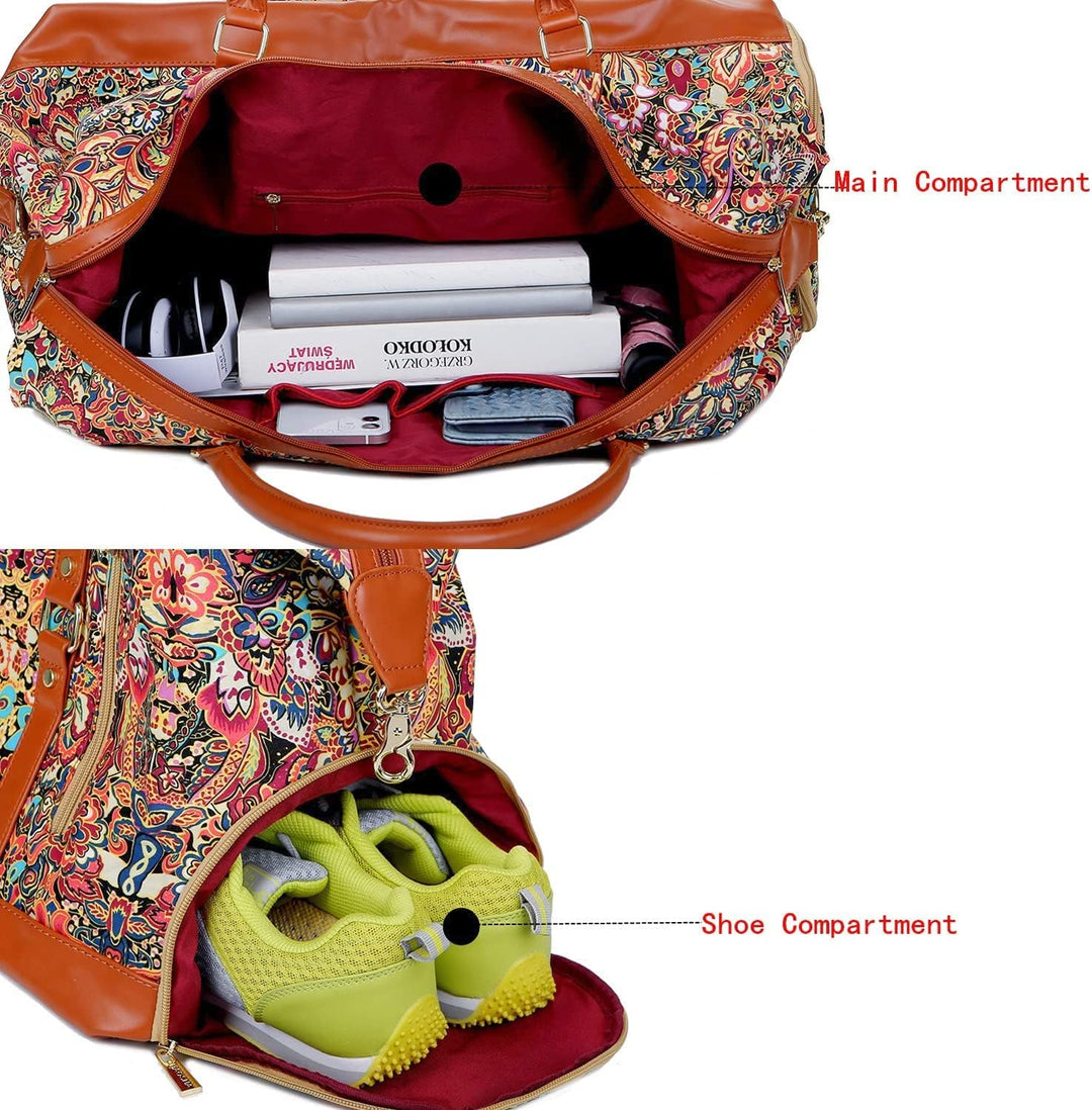 BAOSHA Handgepäck Reisetasche Sporttasche Weekender Tasche für Kurze Reise am Wochenend Urlaub Arbei