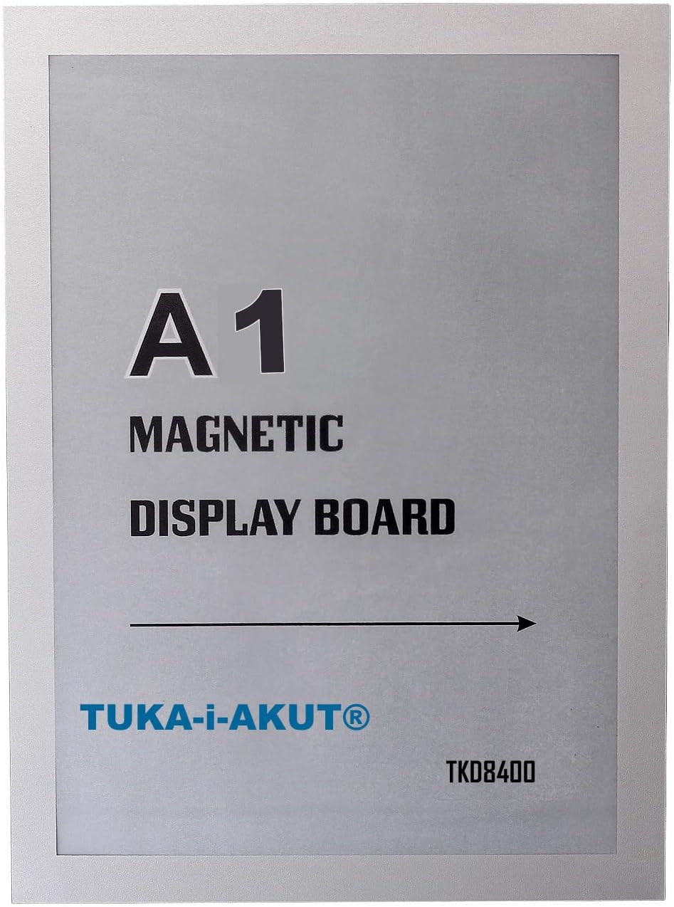 TUKA-i-AKUT 1st. A1 Info-Rahmen Selbstklebend mit Magnetverschluss, Einstecktasche Infotasche Blatth