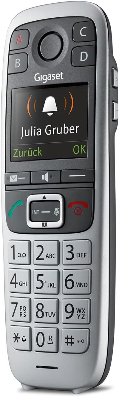 Gigaset E560HX - DECT-Mobilteil mit Ladeschale - Fritzbox-kompatibel - Schnurloses Senioren-Telefon