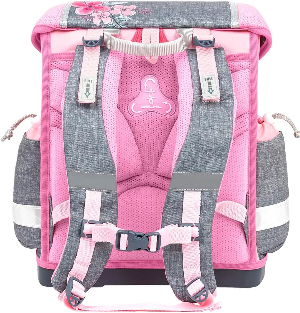 Belmil Classy Schulranzen Set 4 - teilig (403-13/AG/S) Elegant, Elegant