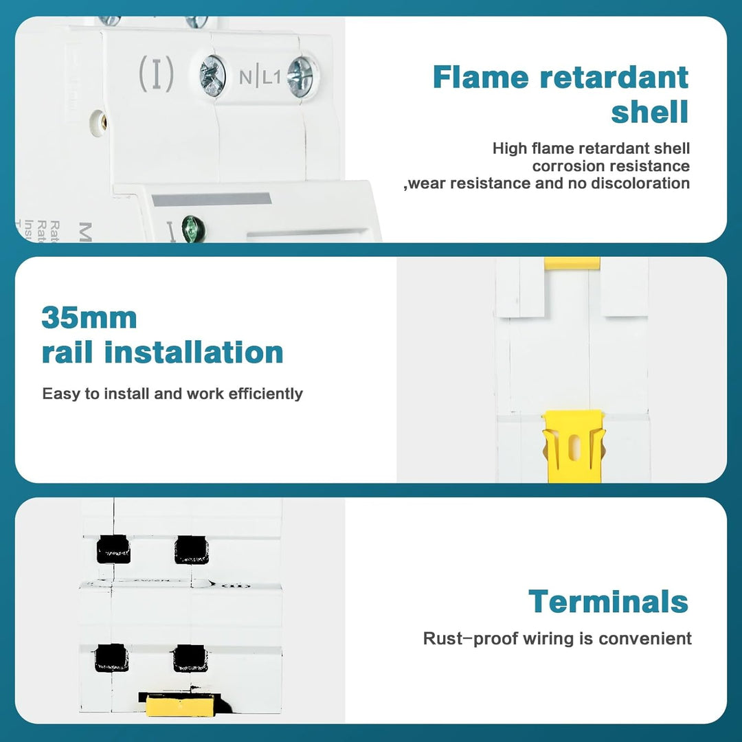 DEWIN Transferschalter, automatischer Transferschalter G2R 63A DIN-Schiene ATS Dual Power Automatisc