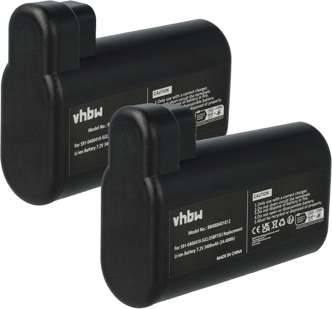 vhbw 2X Akku kompatibel mit AEG RX9-1-SGM, RX9-1-IBM, RX9-2-4STN, RX9-2-4ANM, RX9, RX8-1-4WN Staubsa