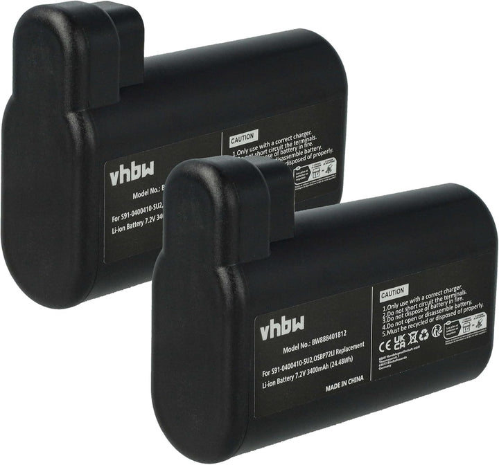 vhbw 2X Akku kompatibel mit AEG RX9-1-SGM, RX9-1-IBM, RX9-2-4STN, RX9-2-4ANM, RX9, RX8-1-4WN Staubsa