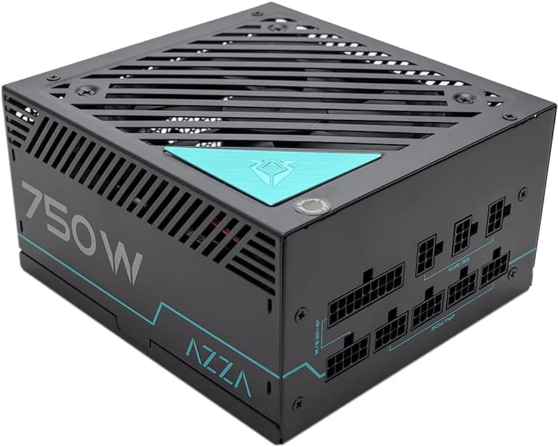 AZZA 750W PC-Netzteil, modular, 80+ Gold, schwarz, 4X PCIe, Kabel-Management