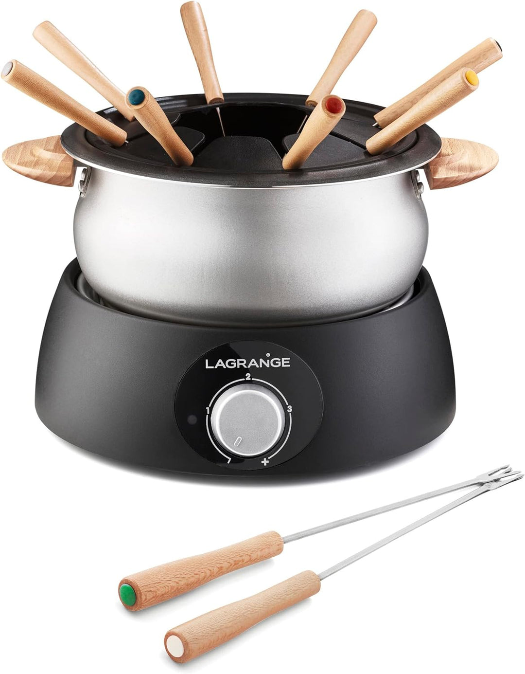 LAGRANGE Classic Fondue, Aluminium Helles, Helles Holz