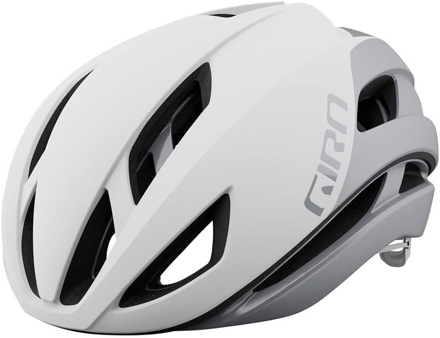 Giro Eclipse Spherical Rennrad Fahrrad Helm matt weiss/silberfarben 2024, S