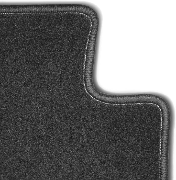 Bär-AfC Auto Fussmatten Royal passend für Citroen C5 2001-2008, Autoteppiche Velours Grau, Rand Kett