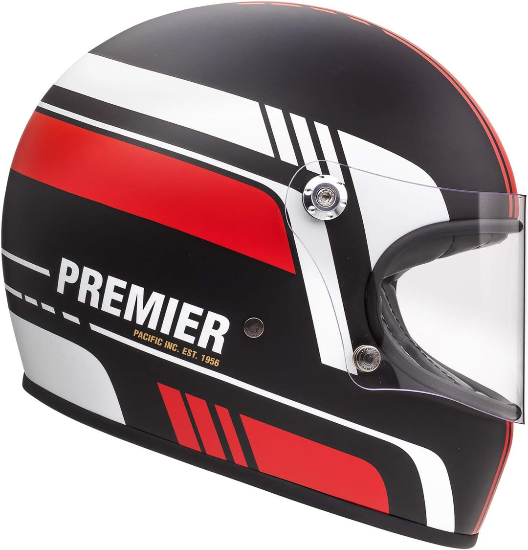 Premier HELM TROPHY BL 92 BM,SCHWARZ/ROT/WEISS,XS