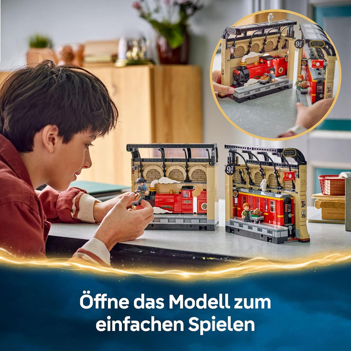 LEGO Harry Potter Buchstütze: Hogwarts Express - Set mit Spielzeug Zug, 2 Minifiguren inkl. Ron Weas