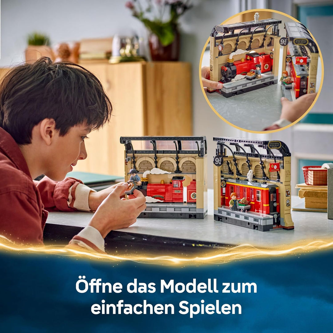 LEGO Harry Potter Buchstütze: Hogwarts Express - Set mit Spielzeug Zug, 2 Minifiguren inkl. Ron Weas