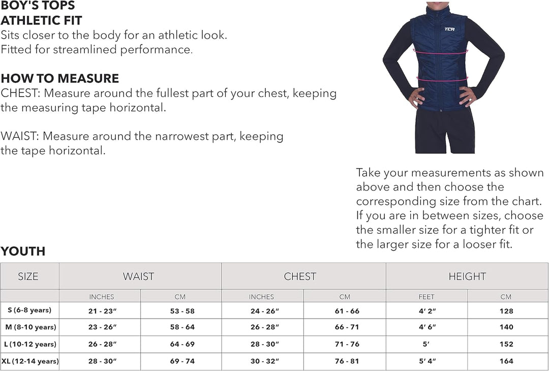 TCA Herren Excel Leichte Thermo-Laufweste, Gesteppt mit Reissverschlusstaschen Black Stealth (Schwar