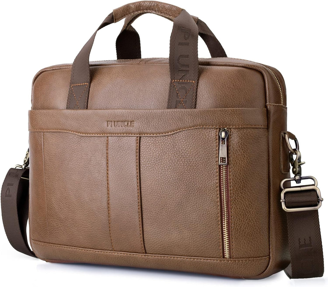 BAGZY Laptoptasche 15.6 Zoll Aktentasche Herren Umhängetasche Geschenk für Männer Handtasche für Mä