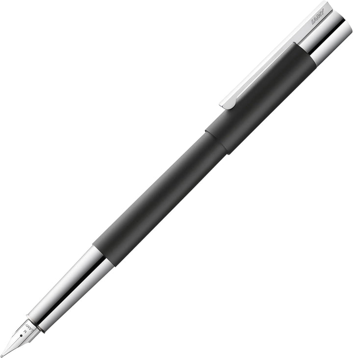 LAMY scala Füllhalter 080 - Füller aus Edelstahl gefertigt In mattschwarz lackiertem Finish mit hoch