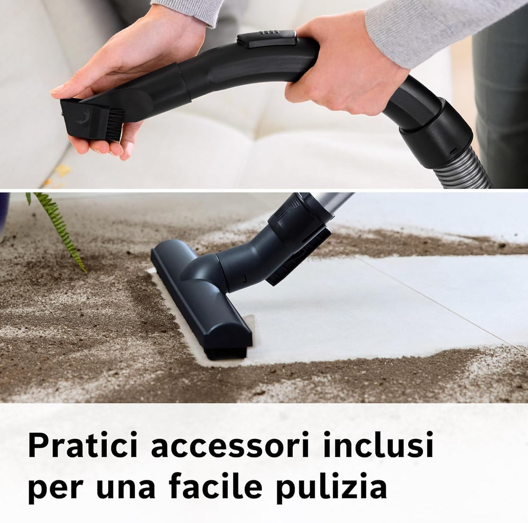 Bosch Home and Garden BGS05X240 GS05 Cleann'n, Beutelloser Staubsauger, kompakt und leicht, türkis,