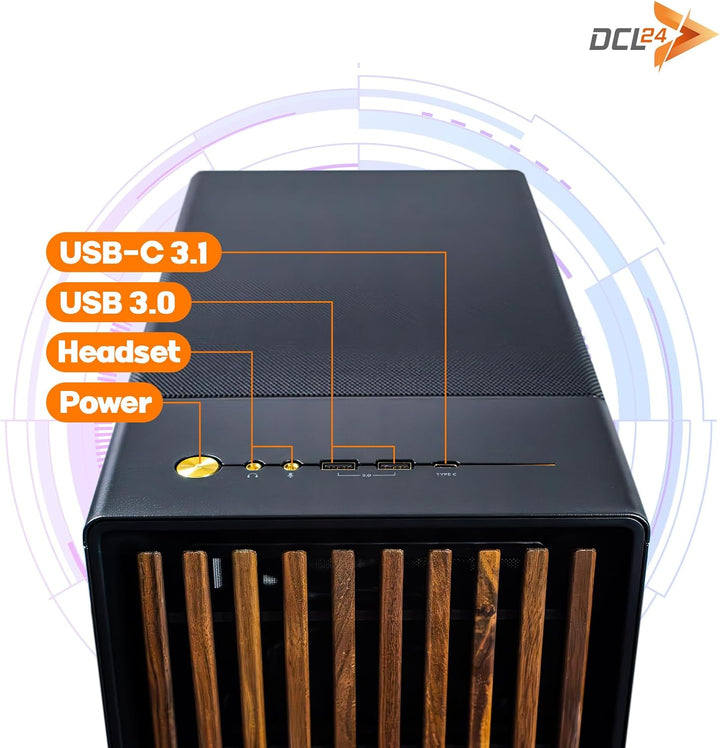 dcl24 Grafik Business PC Intel i9-14900KF, RTX5070Ti, 64GB RAM, 2TB SSD, Office mit 24x6.0 GHz, WLAN