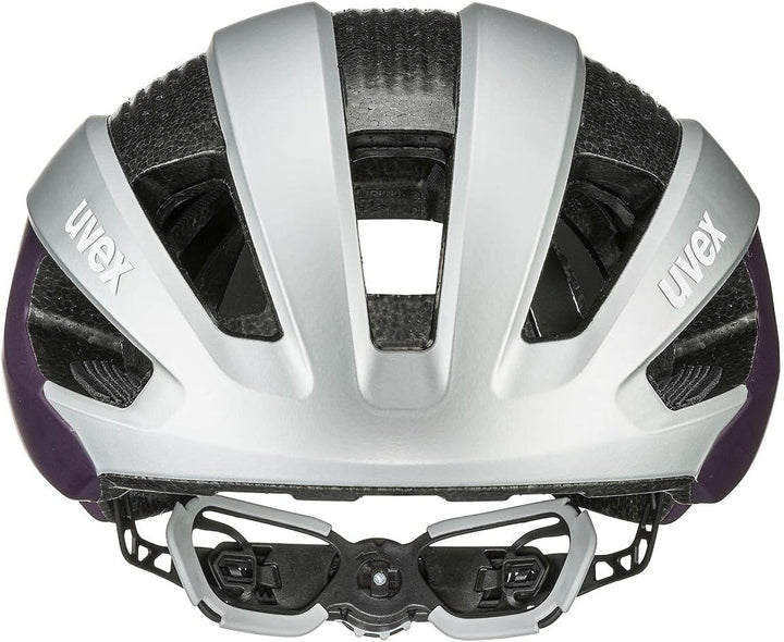 Uvex Rise CC Damen Rennrad Fahrrad Helm matt silberfarben/lila 2022 52-56 cm, 52-56 cm