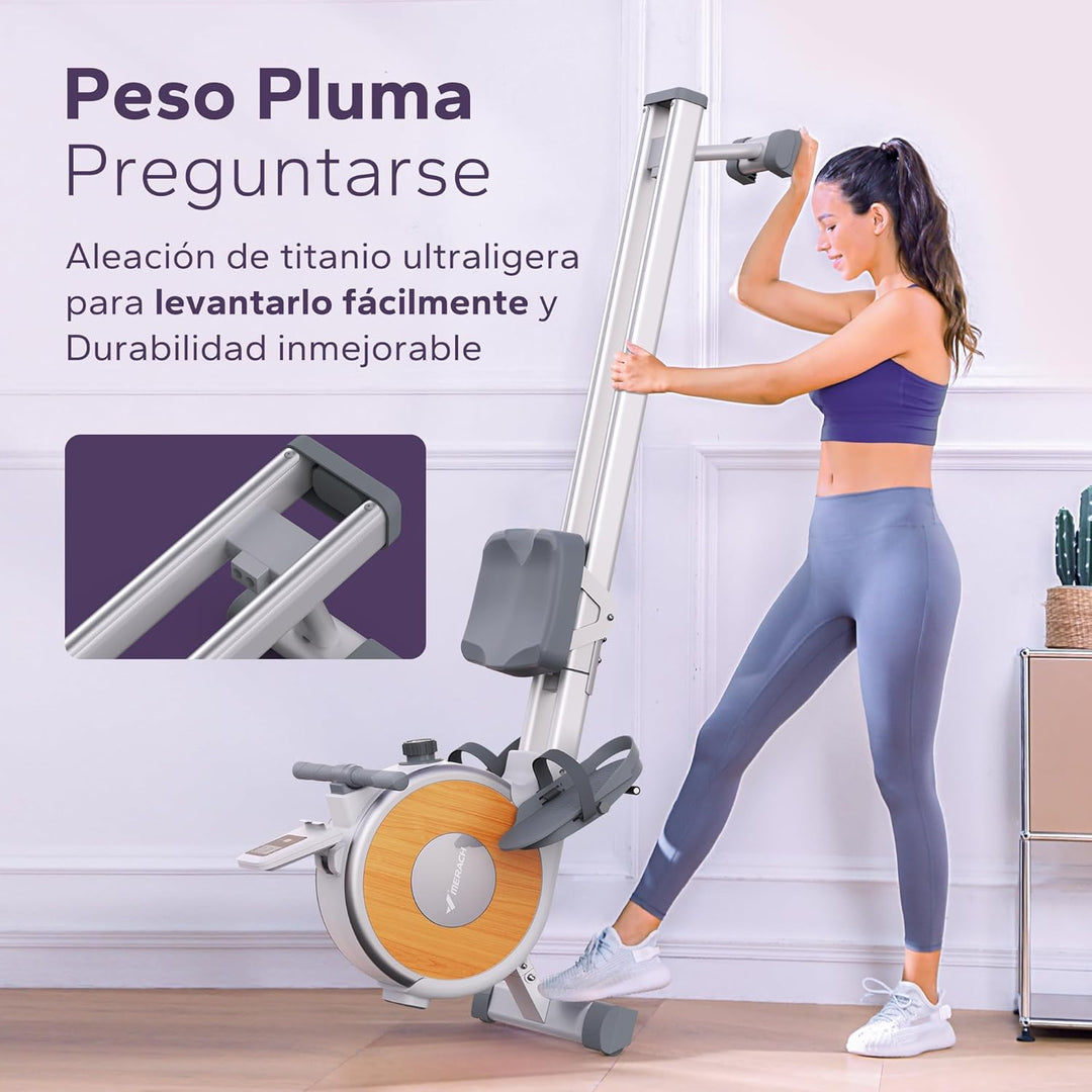 MERACH Rudergerät für Zuhause, Magnetisches Bluetooth Rudergeräte mit 16 Widerstandsstufen, Upgrade