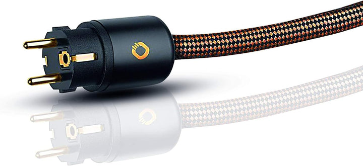 Oehlbach XXL Powercord - High End Stromkabel - HPOCC Netzkabel mit 4mm² Innenleiterquerschnitt & 2-F