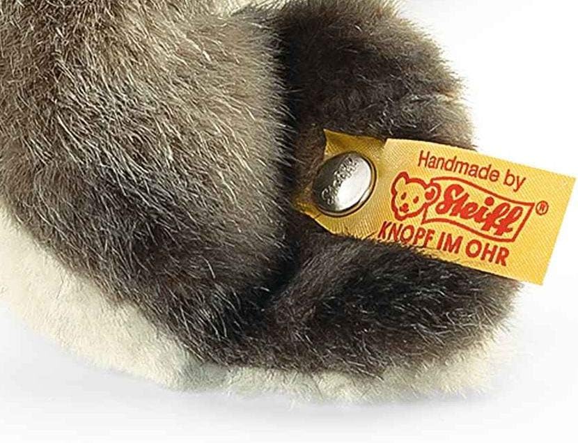 Steiff Robby Seehund - 30 cm - Kuscheltier für Kinder - kuschelig & waschbar - grau/weiss (063114)