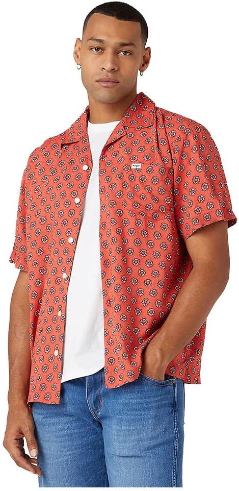 Wrangler Herren Shirt XS Rot, XS Rot