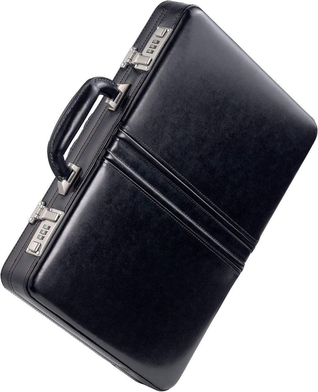 Dermata Aktenkoffer 43,5 cm black Schwarz, Schwarz