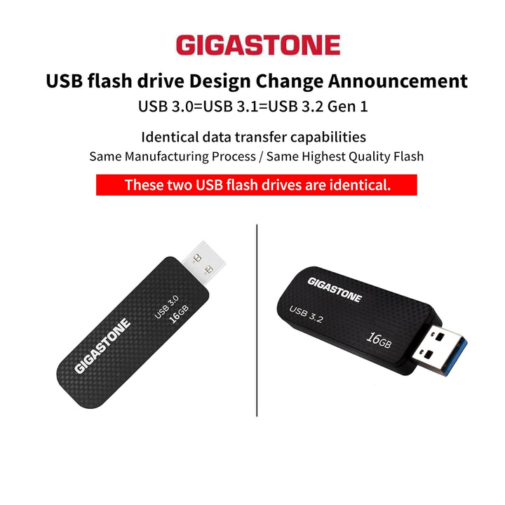 Gigastone Z30 16GB 5er-Pack USB 3.0 Flash-Laufwerk mit hoher Geschwindigkeit, zuverlässige Leistung,