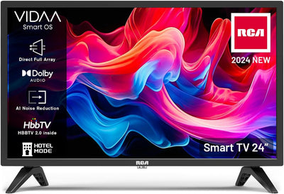 RCA Smart TV 24 Zoll(60cm) Fernseher(VIDAA) HD Ready Dolby Audio Triple Tuner App Store Netflix YouT
