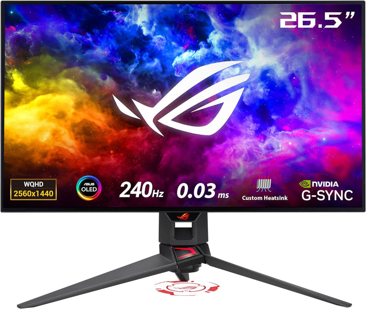ASUS ROG Swift OLED PG27AQDM - 27 Zoll WQHD Gaming Monitor - 240 Hz, 0.03ms GtG, G-Sync, FreeSync, G