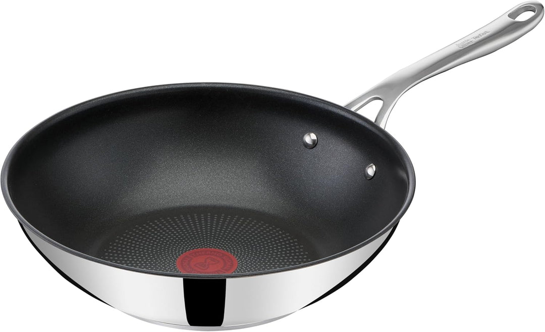 Tefal Jamie Oliver by Cook's Direct On Wokpfanne, 28 cm, Antihaftversiegelung, Thermo-Signal, geniet