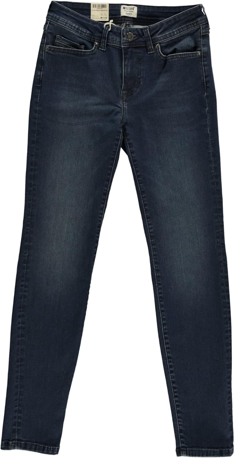 MUSTANG Damen Jasmin Jeggings Jeans 26W / 34L Mittelblau 702, 26W / 34L Mittelblau 702