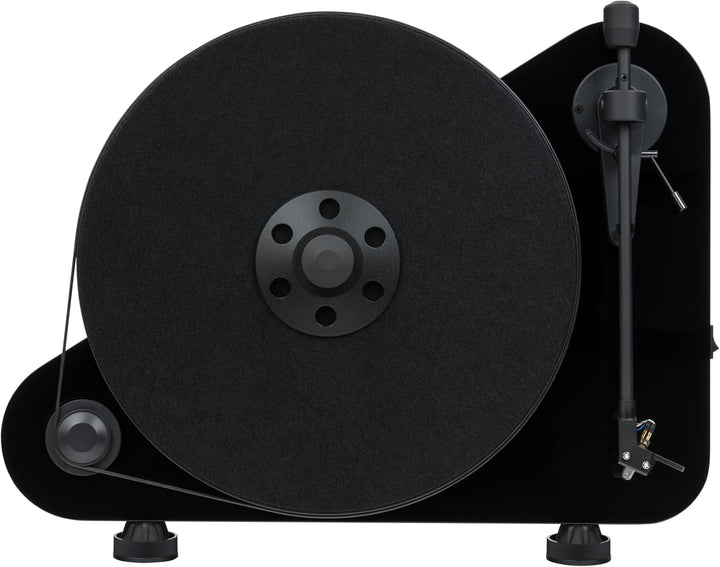 Pro-Ject VT-E R BT, Vertikaler „Plug & Play“ Plattenspieler mit Wireless Audio Streaming (Schwarz),