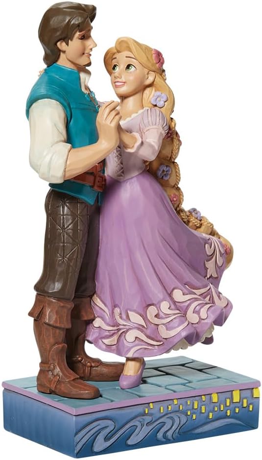 Jim Shore Enesco Disney Traditions Rapunzel & Flynn Love Figur, 19 cm