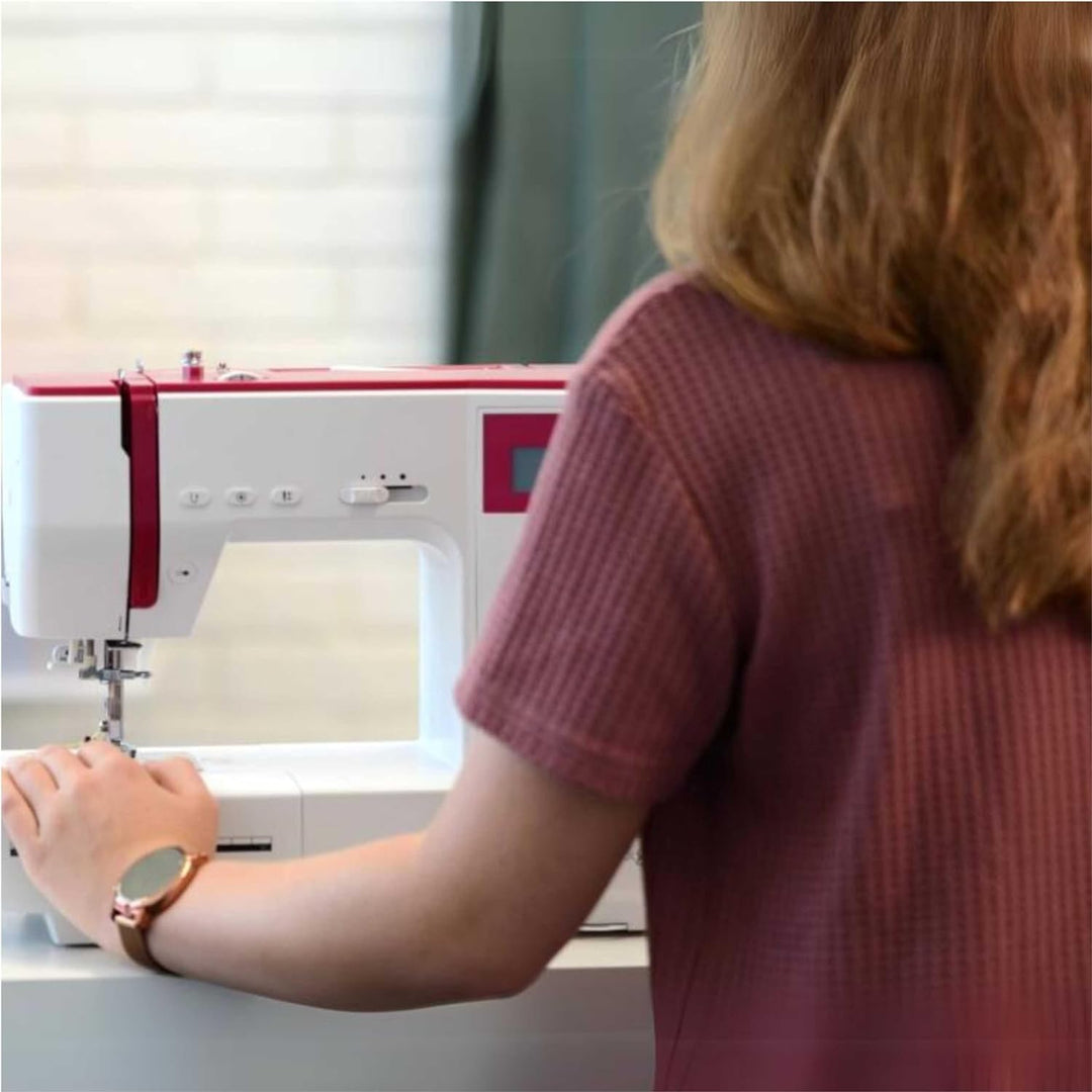 Bernette Sew&GO8 - Computer-Nähmaschine mit 197 Nähprogramme, Freiarm, Multifunktionsdisplay, Nähen,