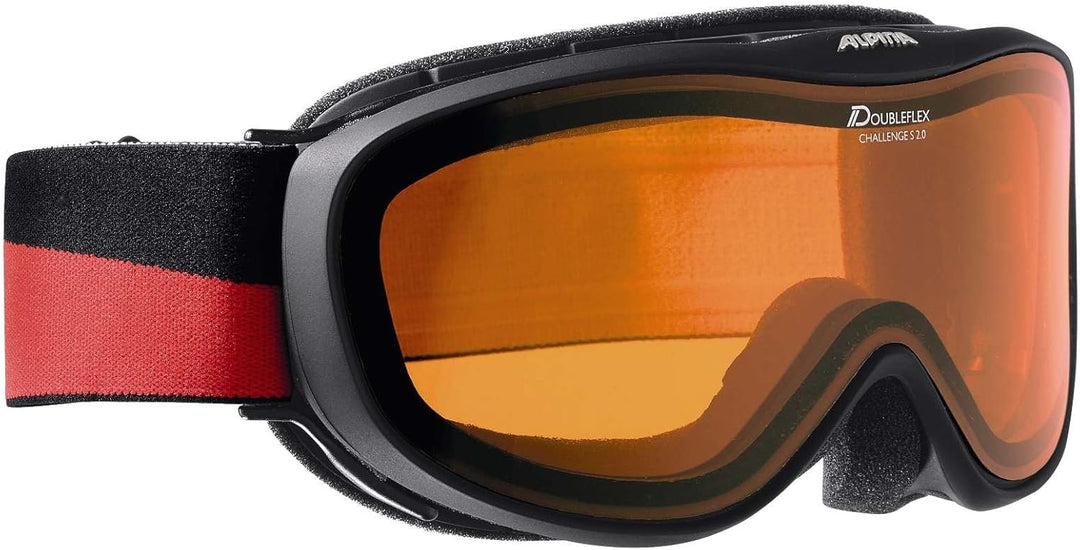 ALPINA CHALLENGE S 2.0 - Kontrastverstärkende, Beschlagfreie & Bruchsichere OTG Skibrille Mit 100% U