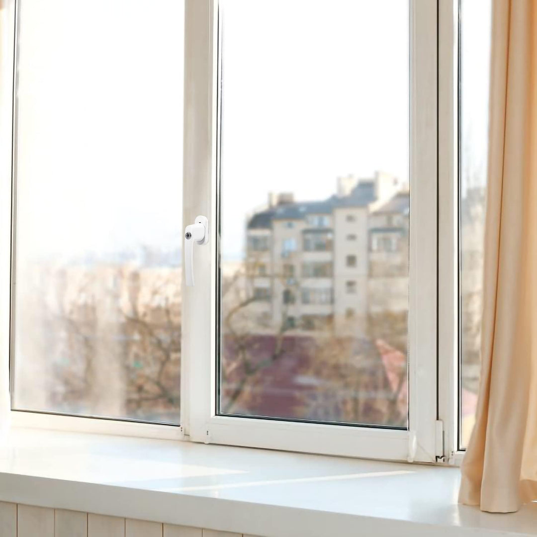 Tubiaz Abschliessbare Fenstergriff Aluminium 12 PCS Fenstergriffe Kindersicherung Fenstersicherung m