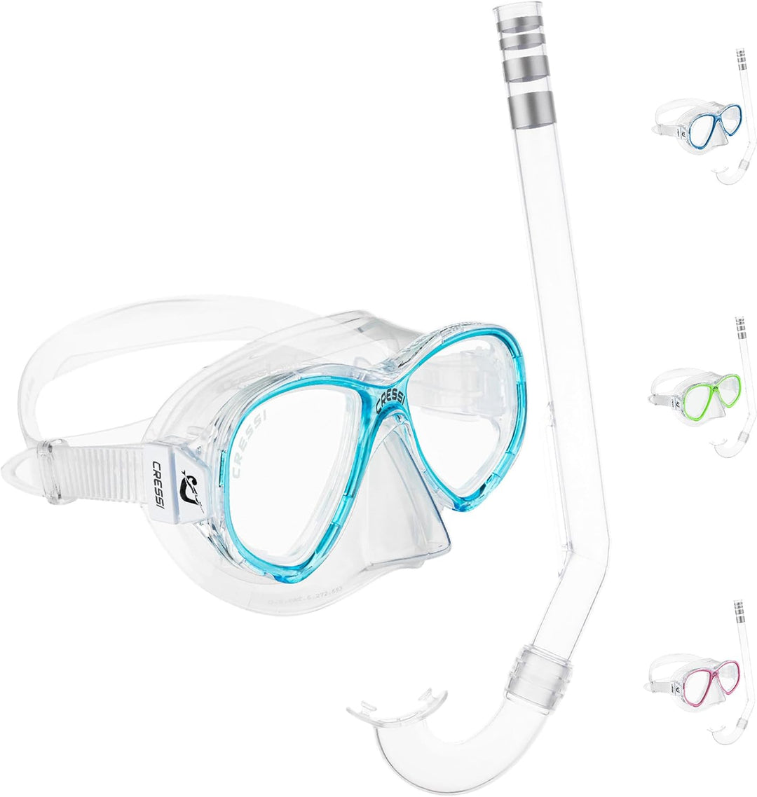 Cressi Perla Jr - Maske oder Combo Set Maske Perla Jr + Schnorchel Minigringo, Einheitsgrösse, Junio