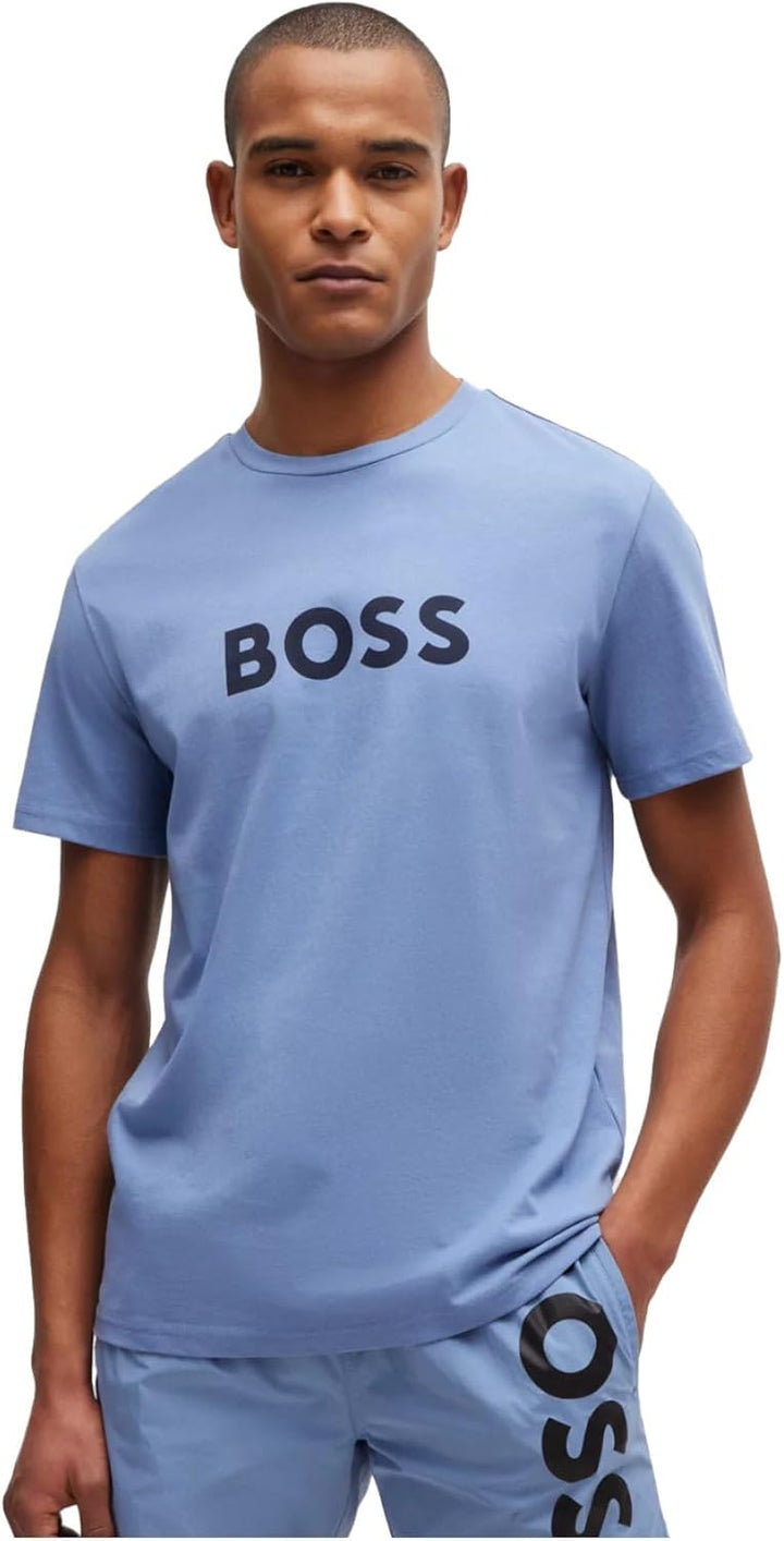 BOSS Herren Rn Beach T Shirt M Bright Blue430, M Bright Blue430