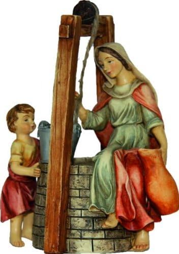 Brunnen mit Magd und Kind, geeignet für 10cm Figuren