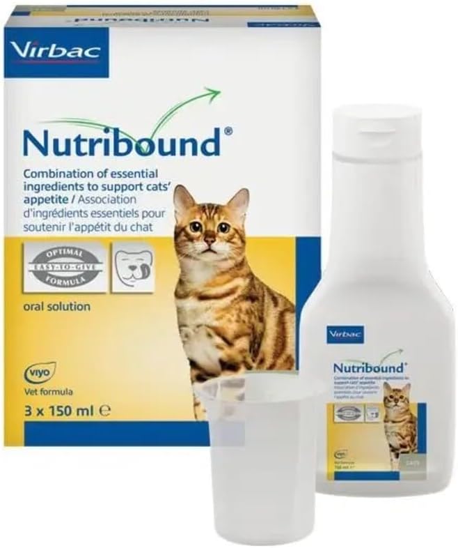 Virbac Nutribound Soluzione Orale Appetibile Per Gatti 3 Flaconi X 150 ml