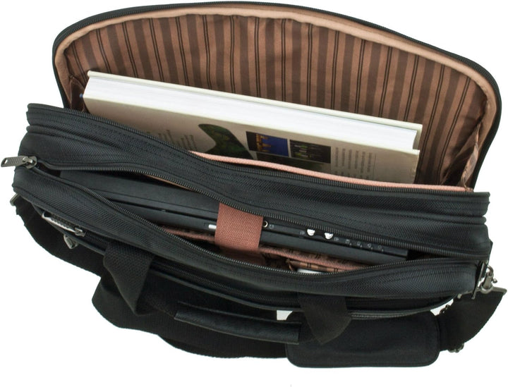 Akten Arbeits Umhänge Tasche Querformat 40 cm Gross Schwarz Davidts Bowatex