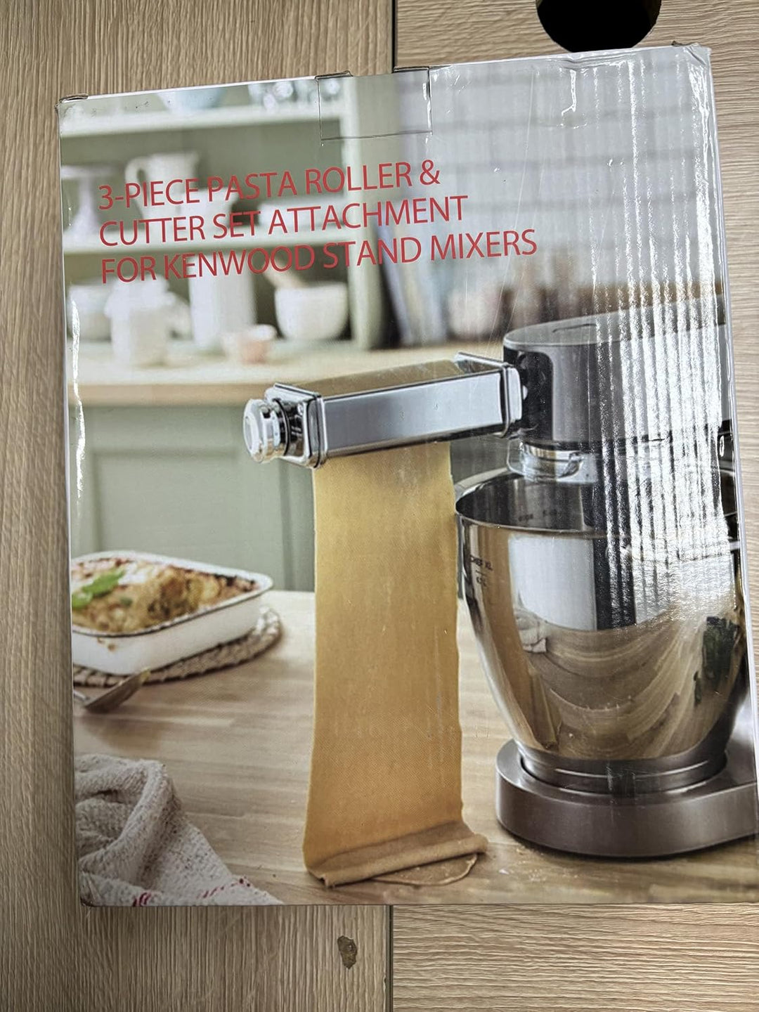 Nudelaufsatz für Kenwood Standmixer, inklusive Nudelblattwalze Spaghettischneider und Fettuccinischn