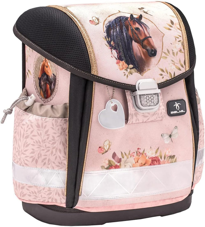 Belmil 403-13/AG/S Schulranzen Set 4 - teilig (Horse Chestnut)