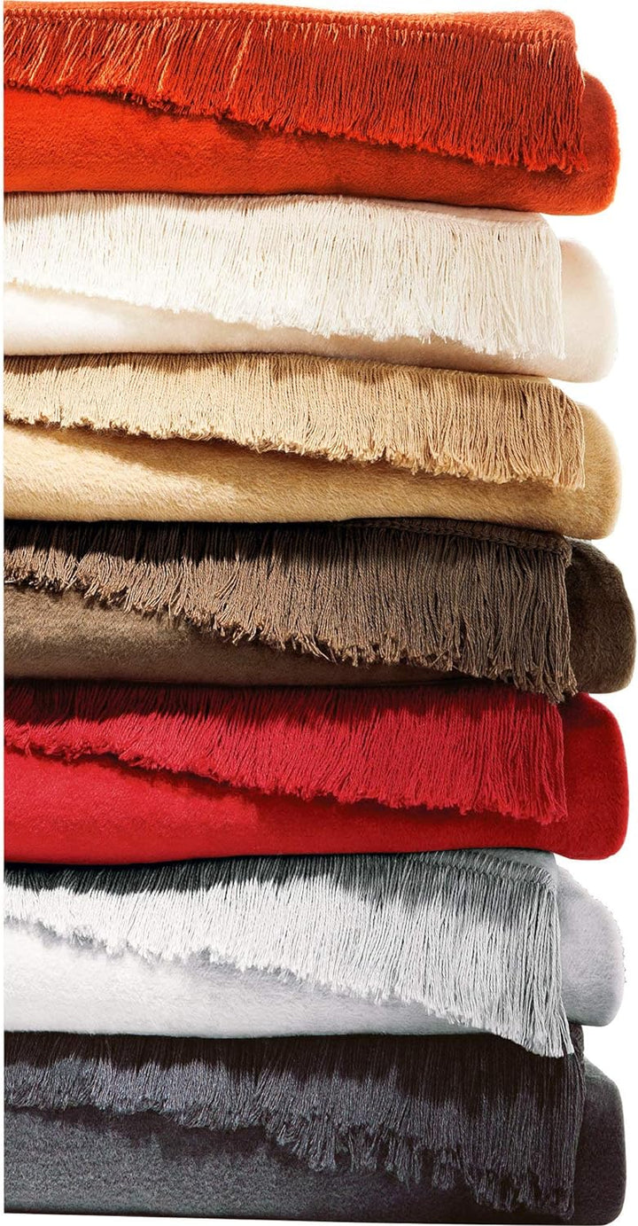 Erwin Müller Sofaüberwurf, Sofaläufer, Sesselschoner Natur Grösse 75x200 cm - anschmiegsam, temparat