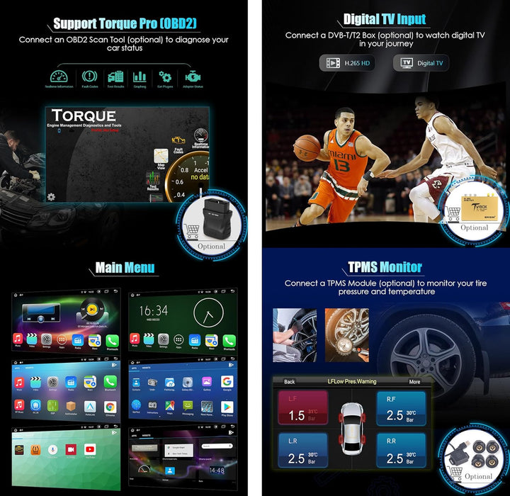 erisin 8 Core Android 12 Autoradio Navi für Porsche Cayenne Unterstützt GPS Kabellos Carplay Android